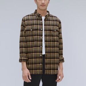 NWT EVERLANE Men’s The Beech Flannel Shirt Size‎ Medium